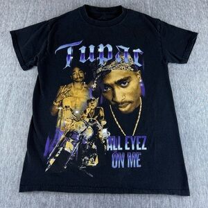 Black 2PAC Graphic‎ Tee - Tupac Design